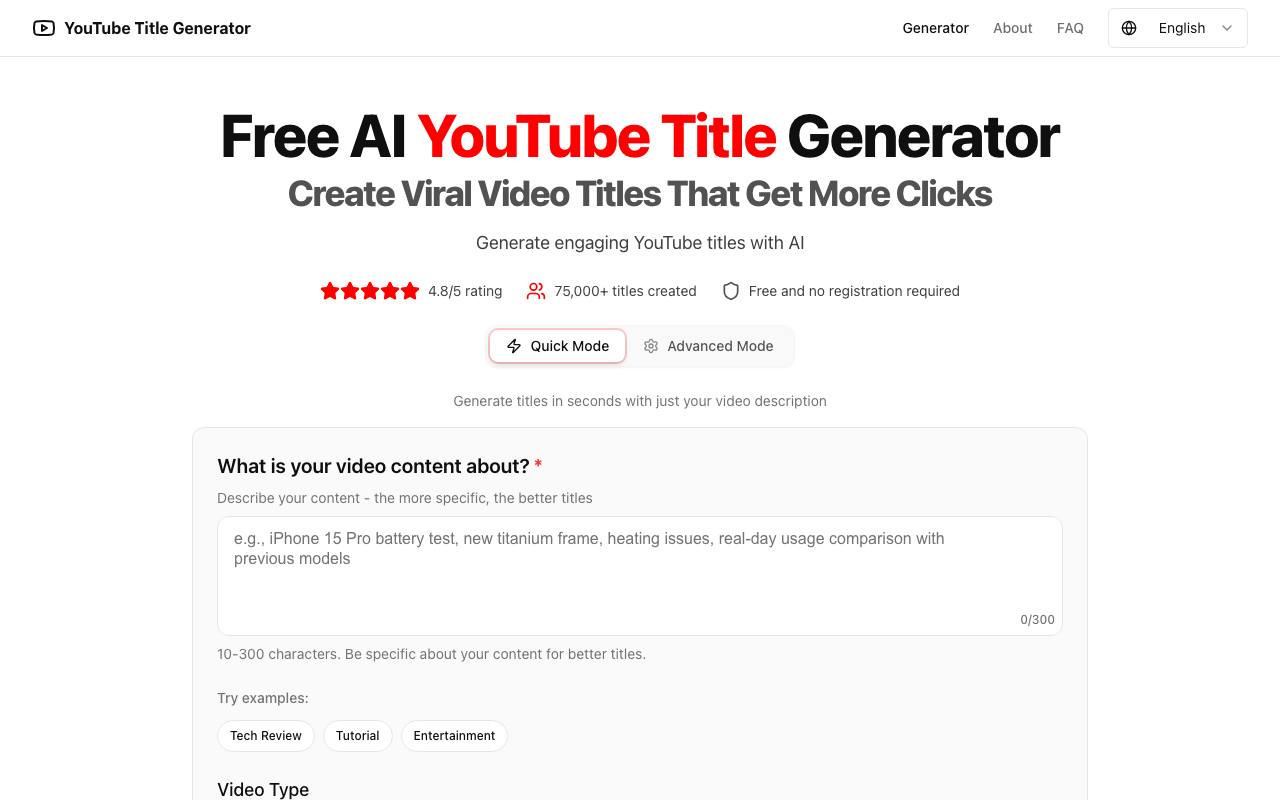 YouTubeTitles 截图 1