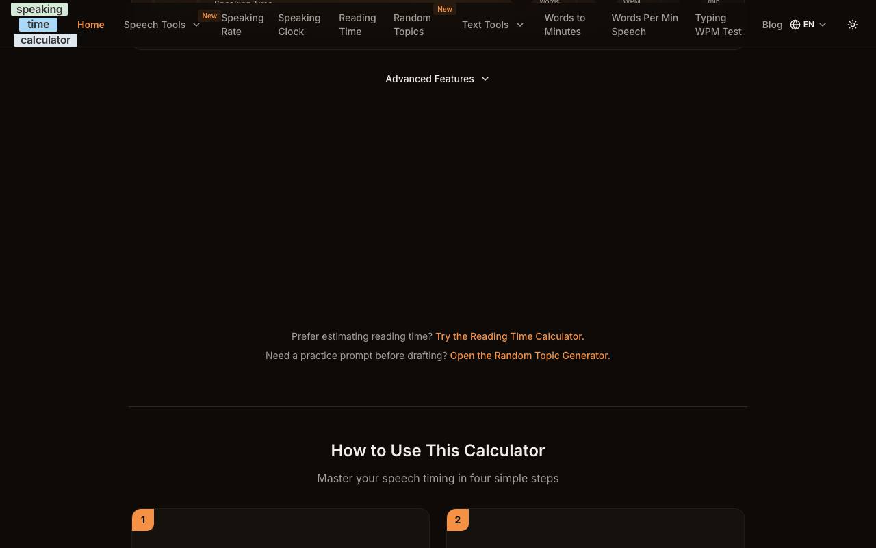 Speaking Time Calculator 截图 2