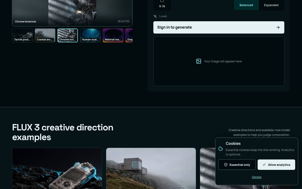 FLUX 3 AI Image Generator 截图 2