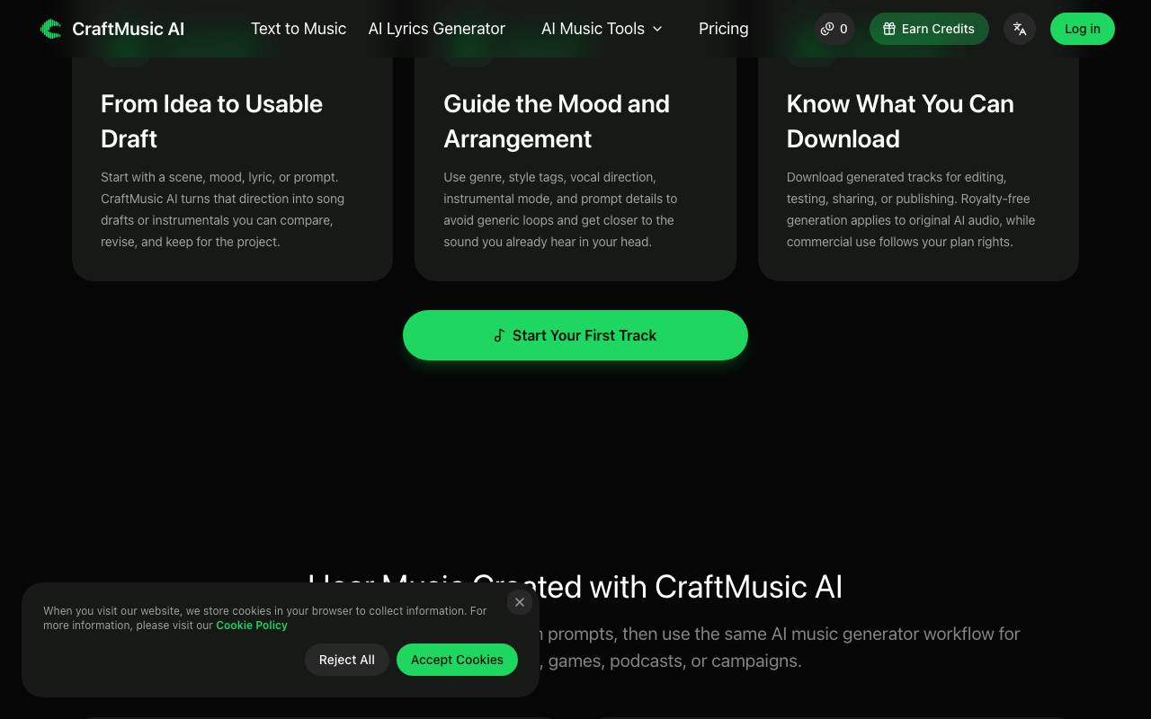 CraftMusic AI 截图 3