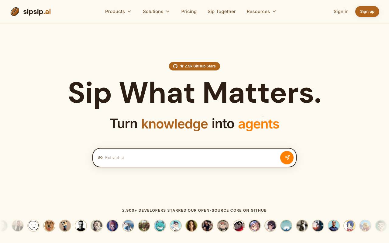 sipsip.ai 截图 1