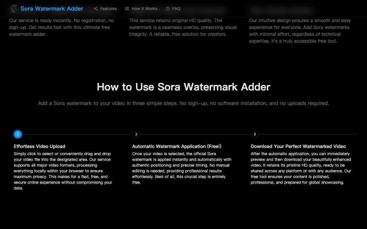 Free Sora Watermark Adder 截图 3
