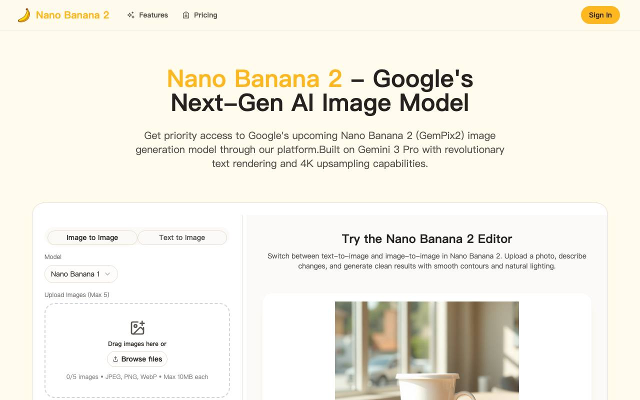 Nano Banana 2 截图 1