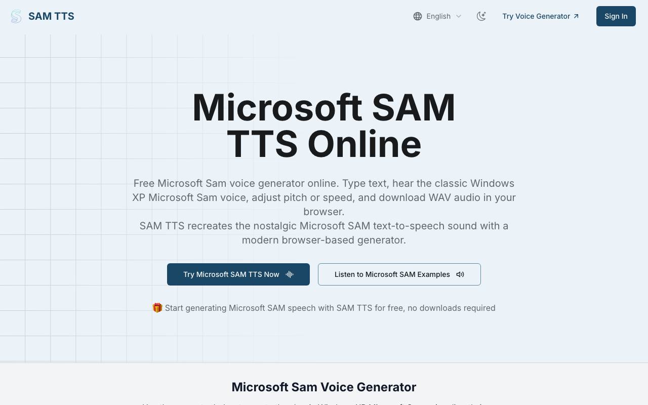 SAM TTS 截图 1