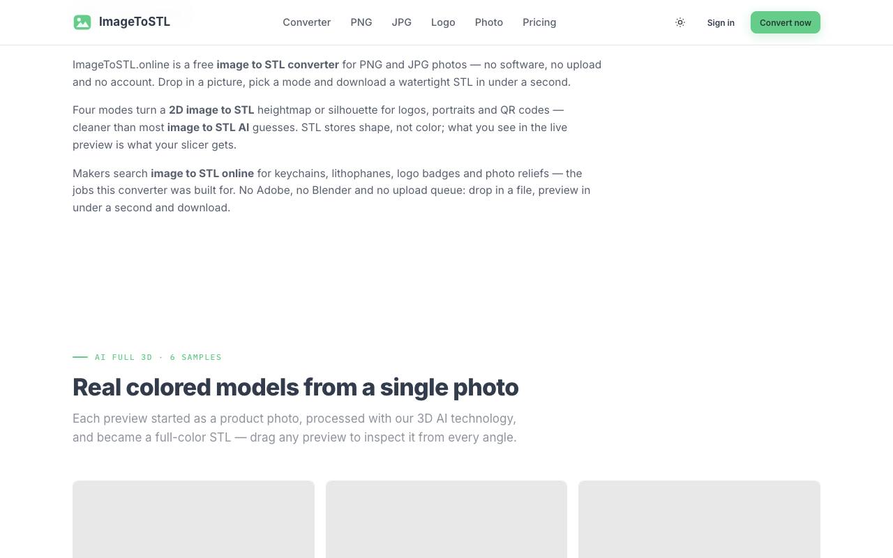 ImageToSTL.online 截图 3