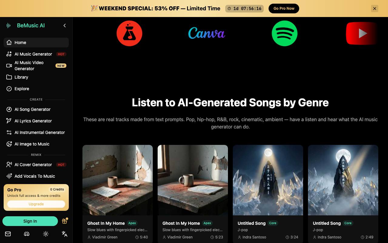 BeMusic AI 截图 2