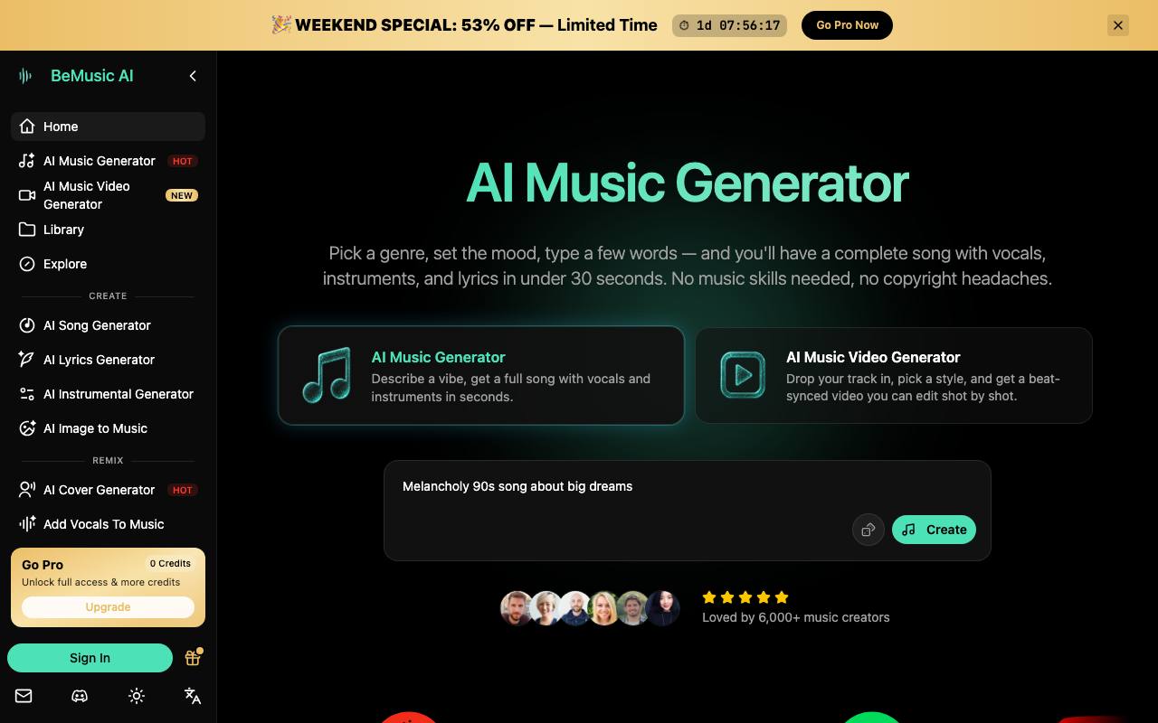 BeMusic AI 截图 1