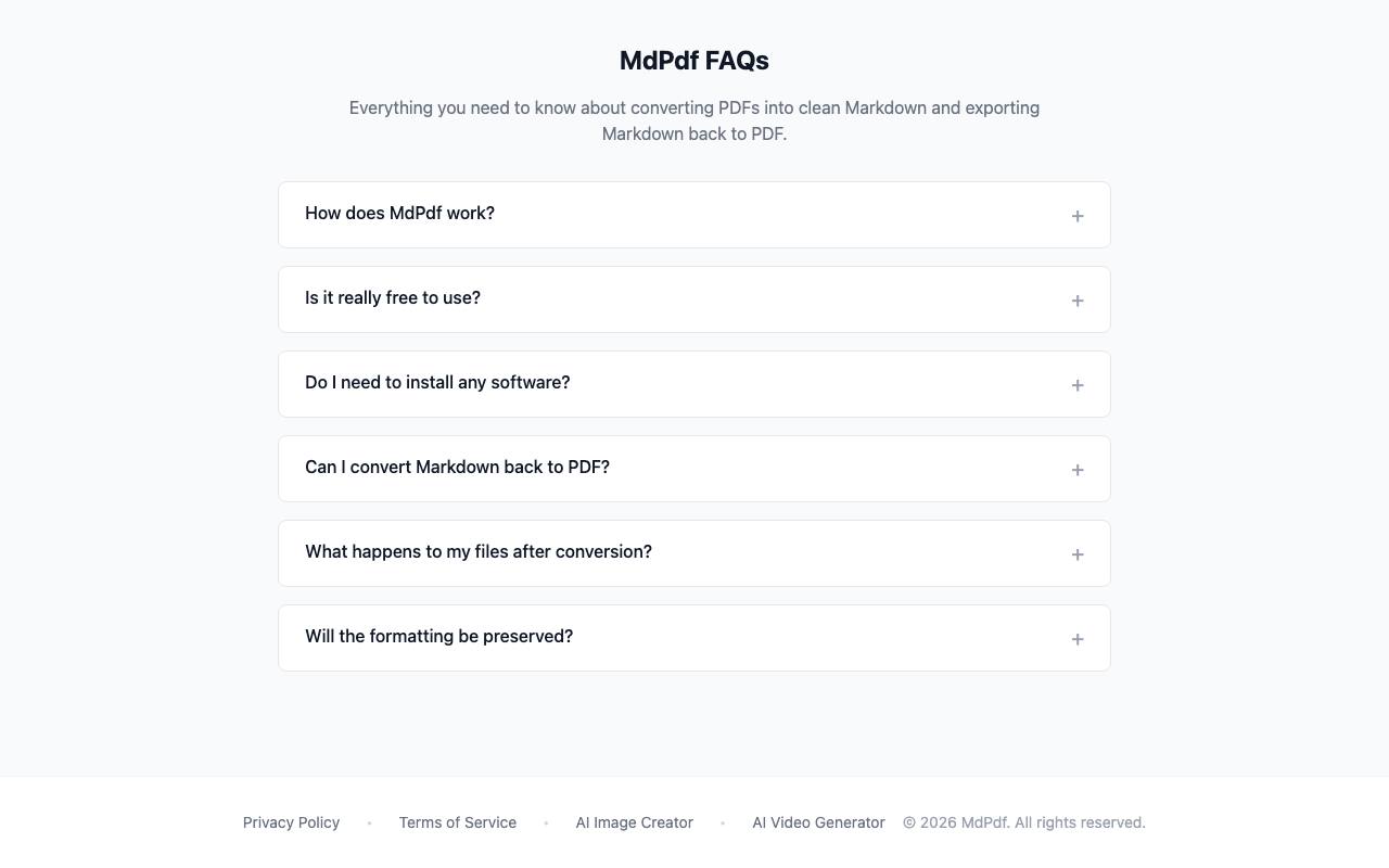 Pdf To MD Converter 截图 3