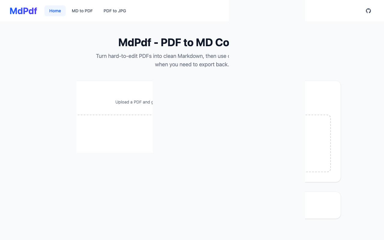 Pdf To MD Converter 截图 1