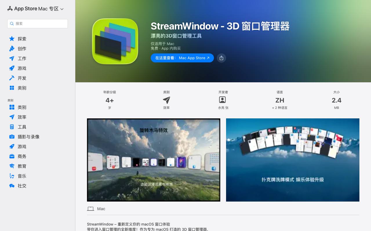 StreamWindow 截图 1