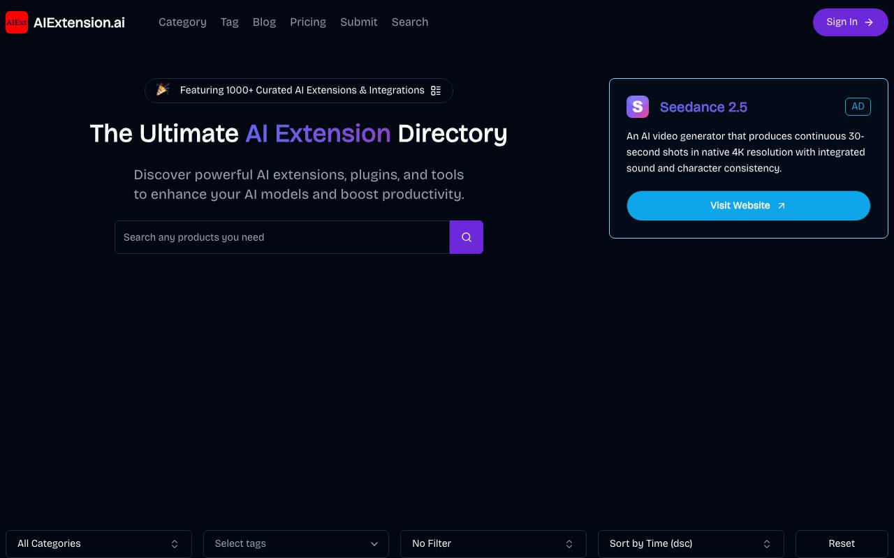 Extension聚合平台 截图 1