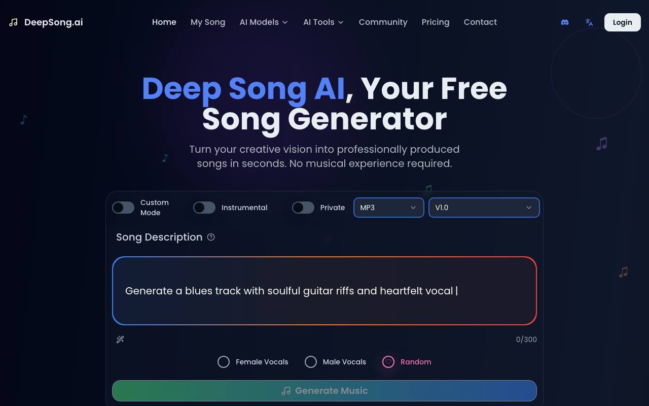 DeepSong AI 截图 1