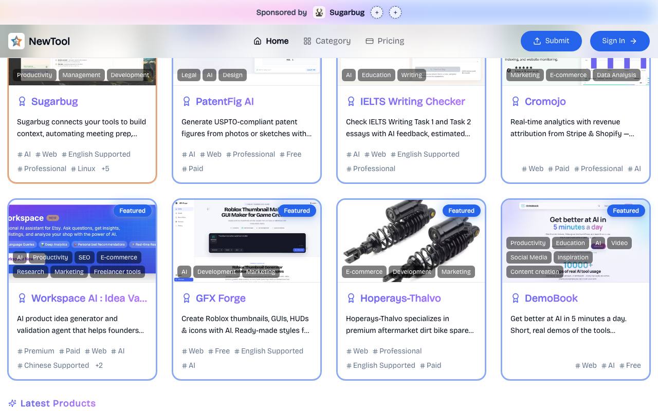 NewTool.site 截图 2
