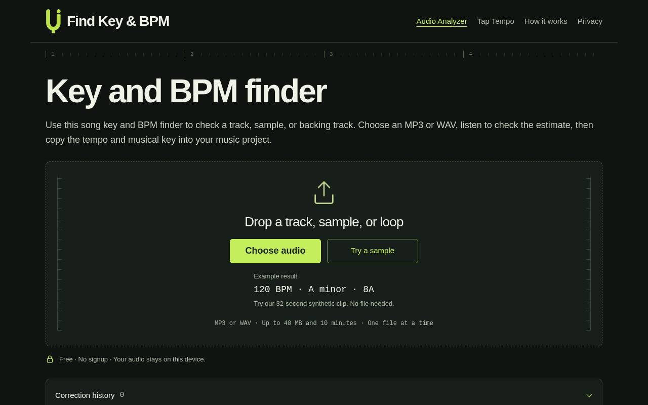 Find Key & BPM 截图 1