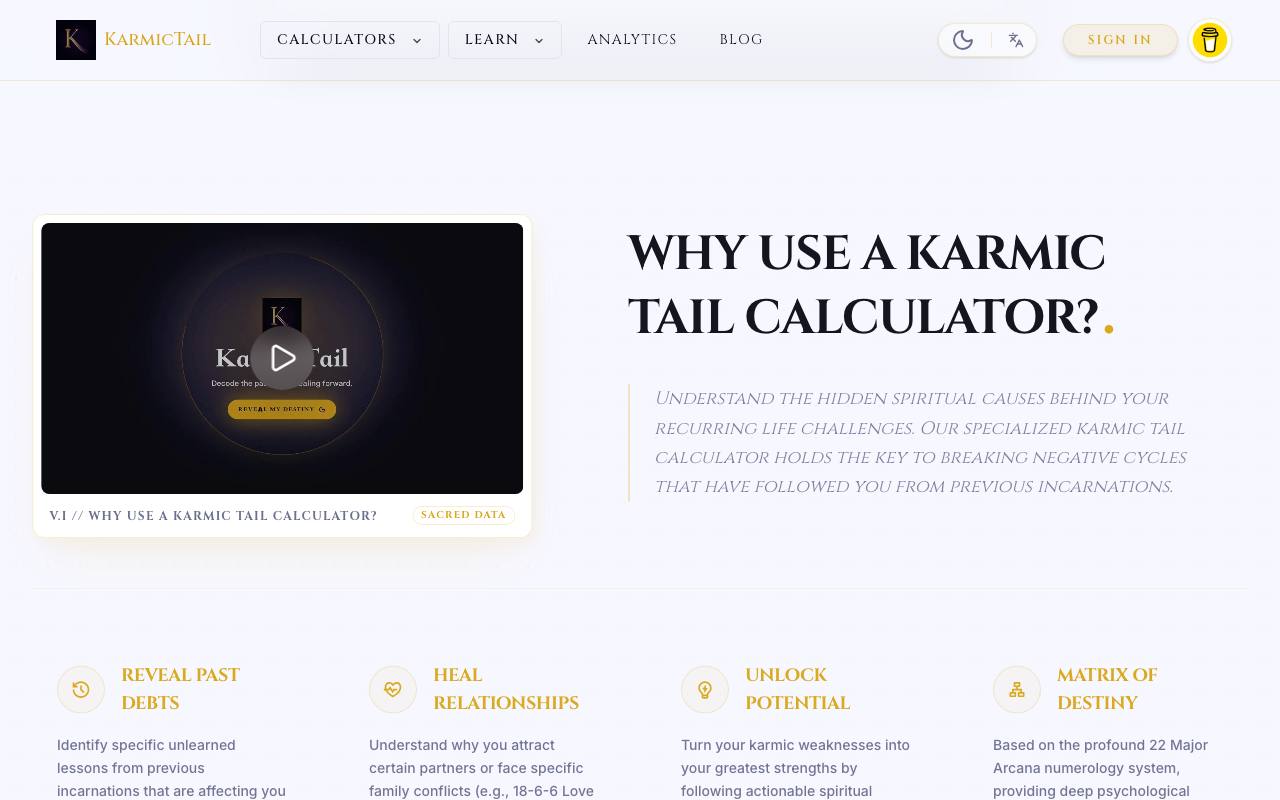 Karmic Tail Calculator 截图 2