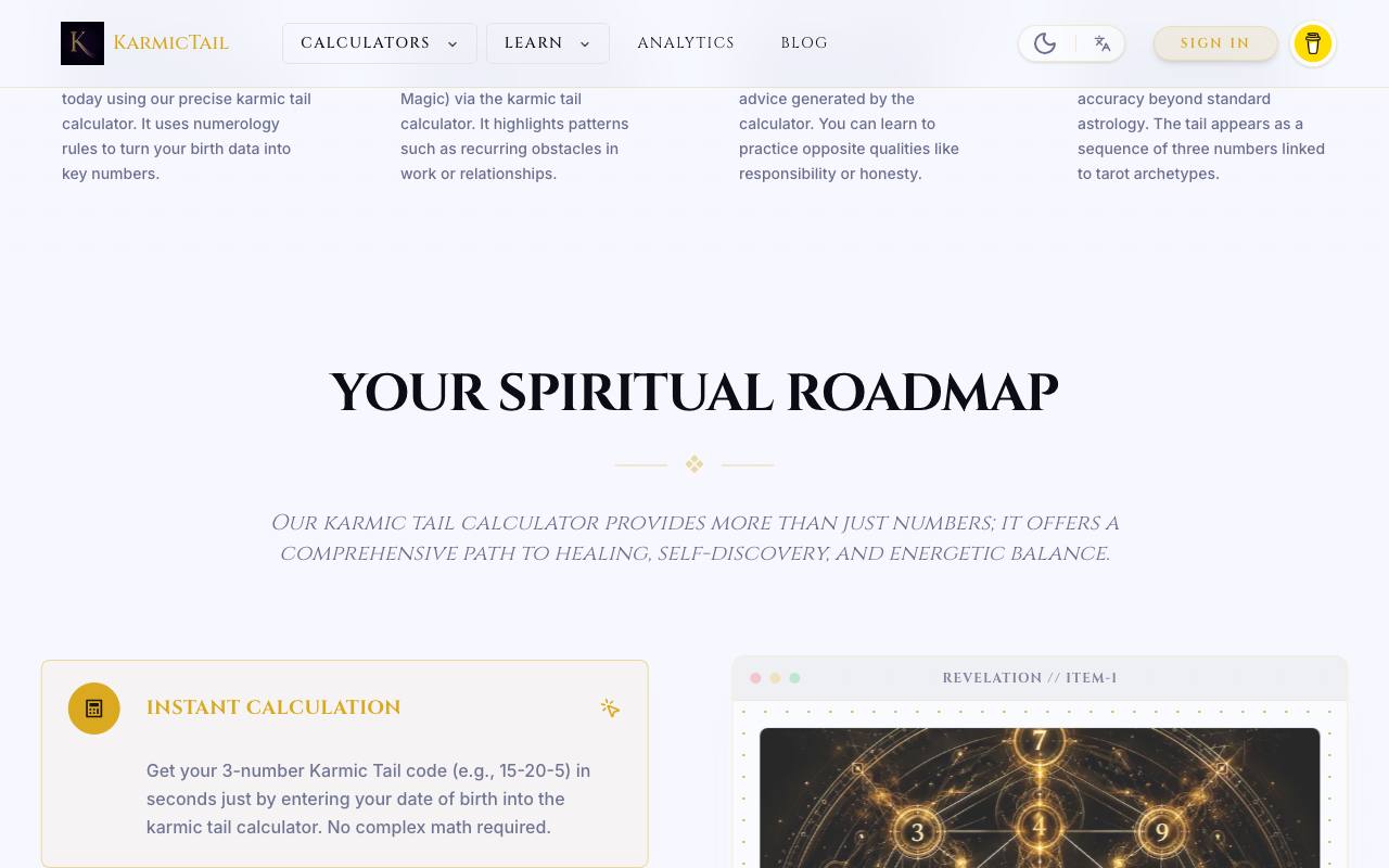 Karmic Tail Calculator 截图 3