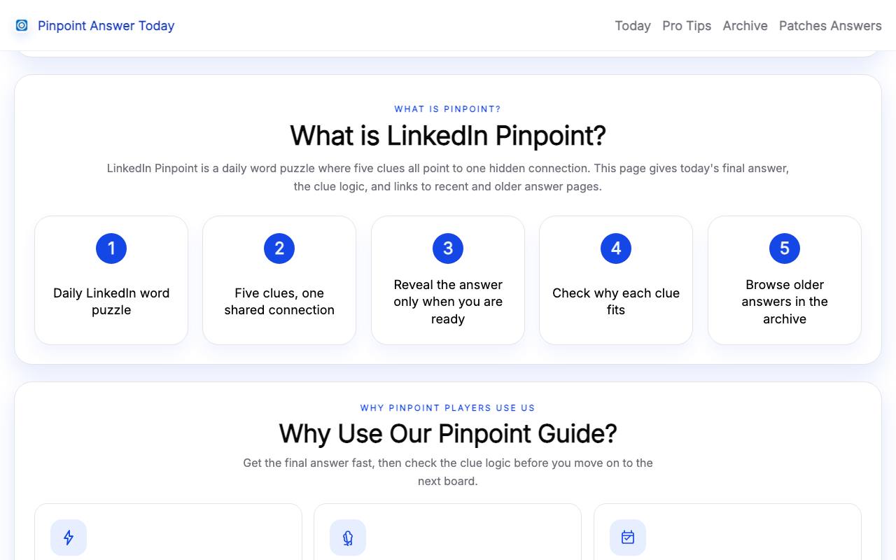 Pinpoint Answer Today 截图 4