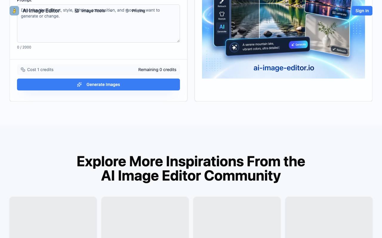 AI Image Editor 截图 2