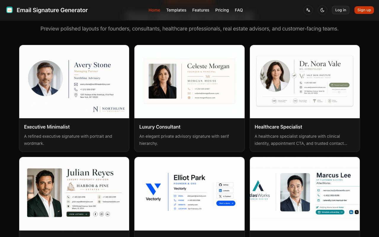 email signature generator 截图 3