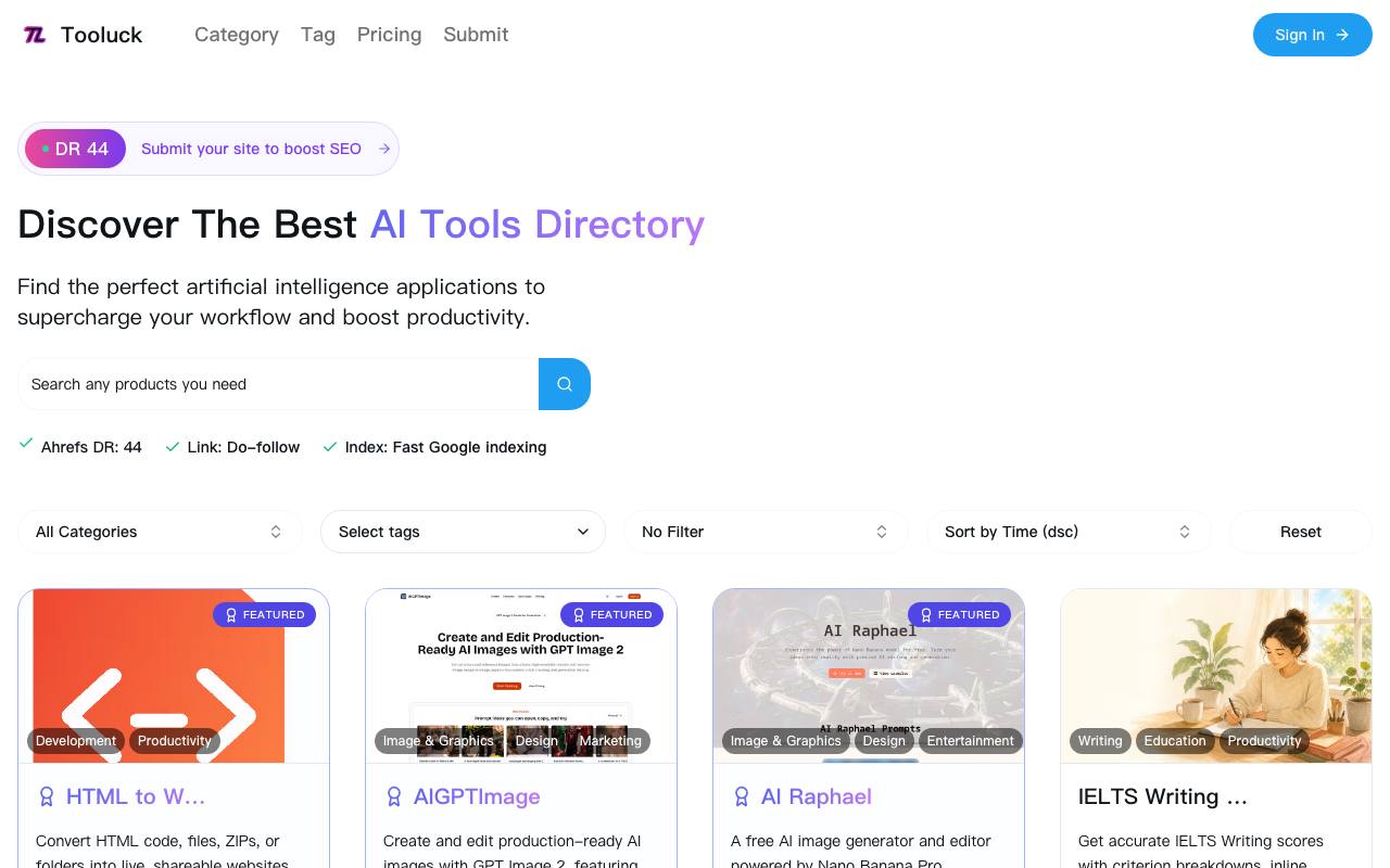 Tooluck.org 截图 1