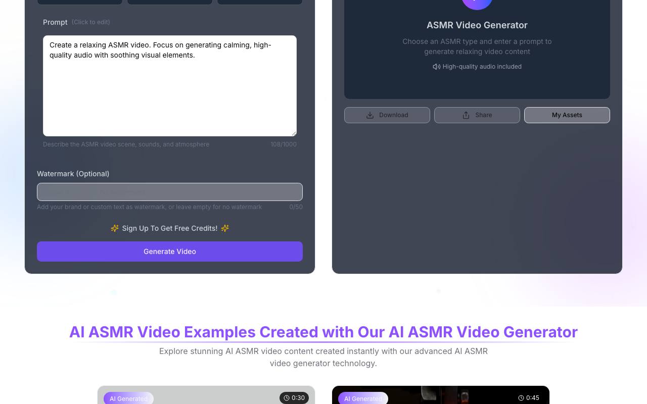 asmrvideo.ai 截图 2