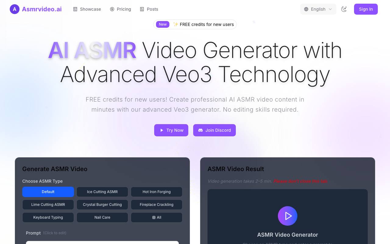 asmrvideo.ai 截图 1