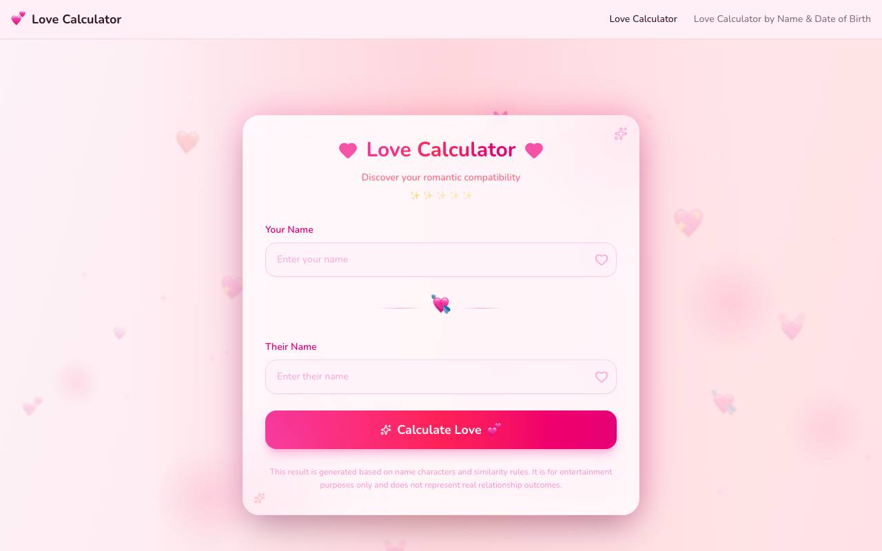lovecalculator.vip 截图 1
