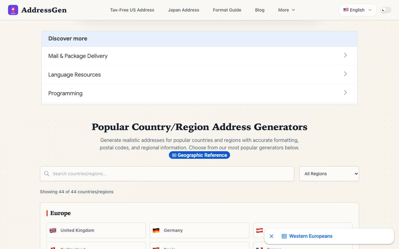Address Generator 截图 3