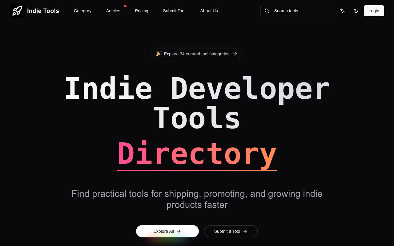 INDIE TOOLS 截图 1