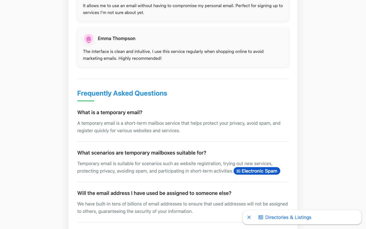 snapmail - 临时邮箱 截图 3