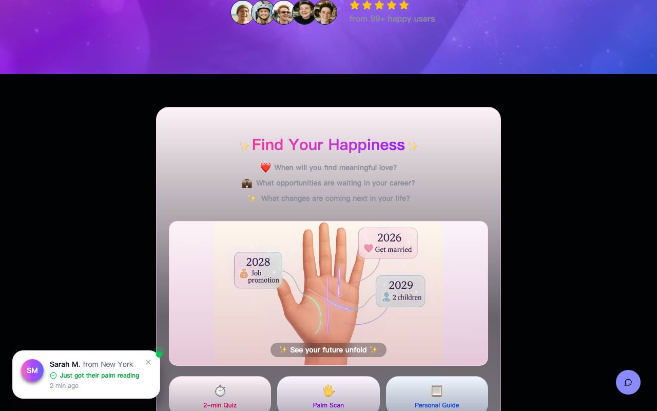 palm reading online 截图 2