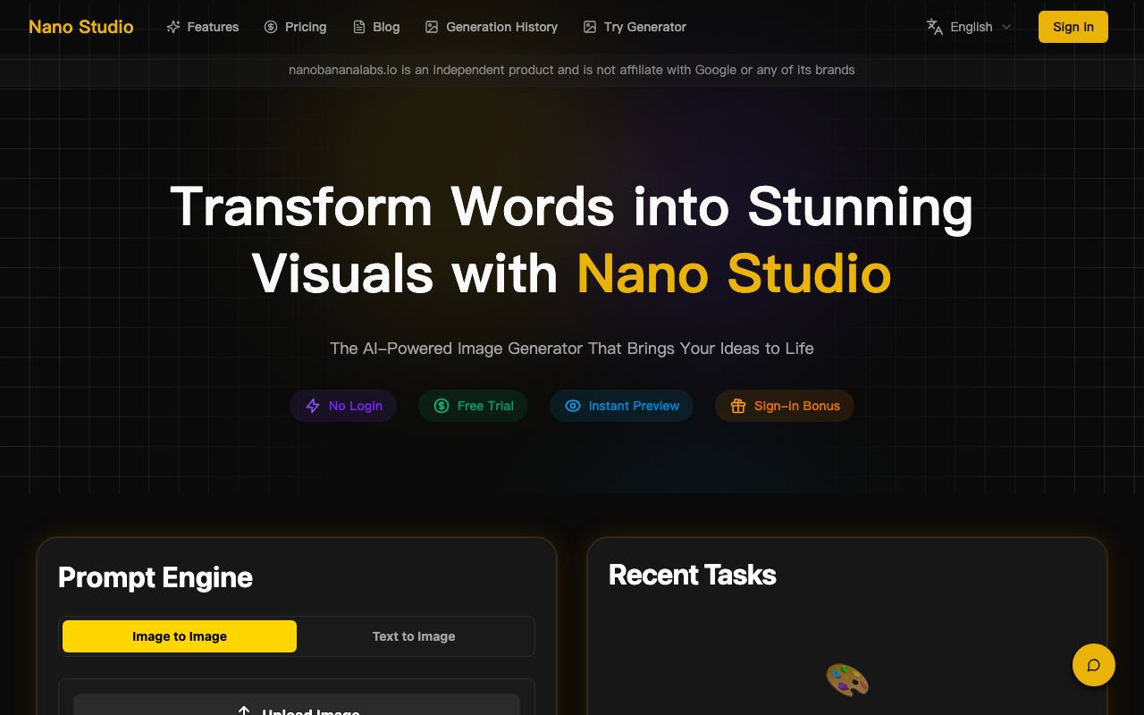 Nano Banana Labs 截图 1