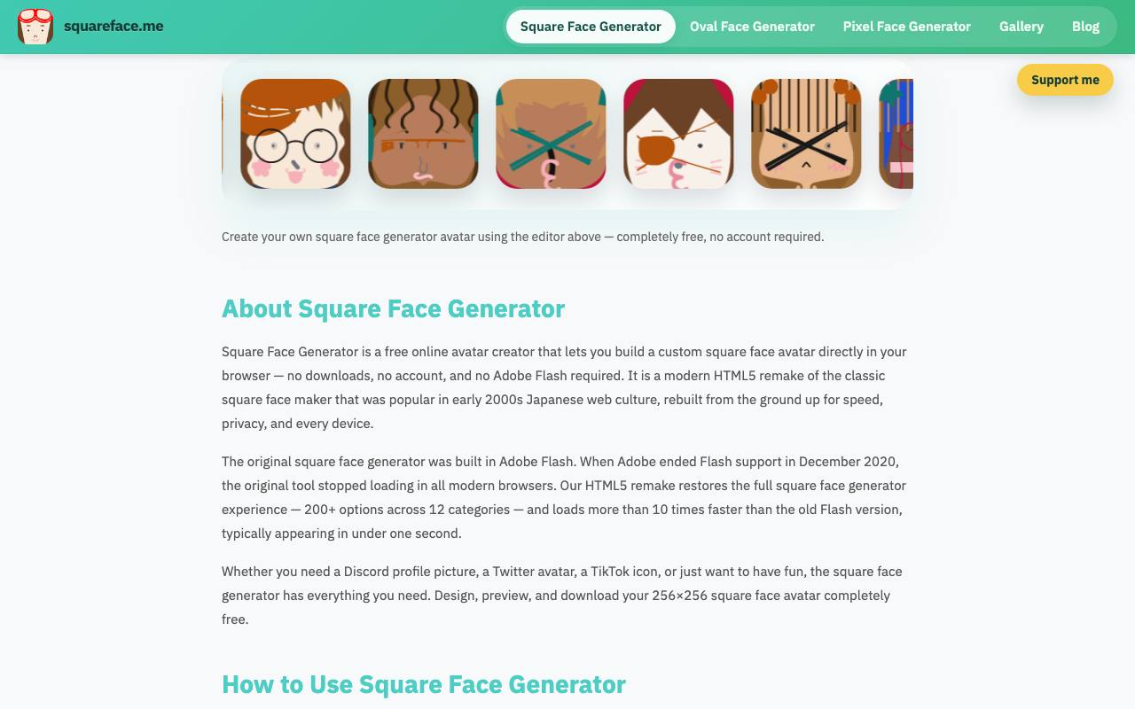 Square Face Generator 截图 3