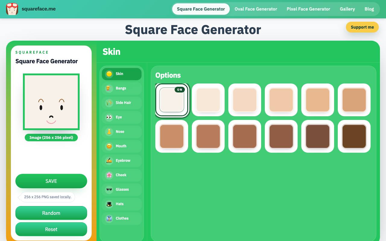 Square Face Generator 截图 1