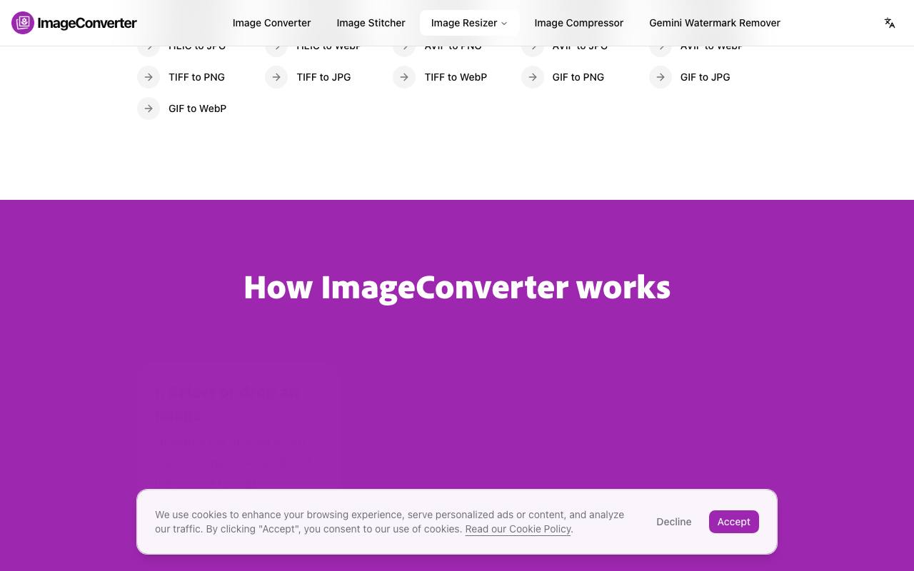 ImageConverter.dev 截图 2