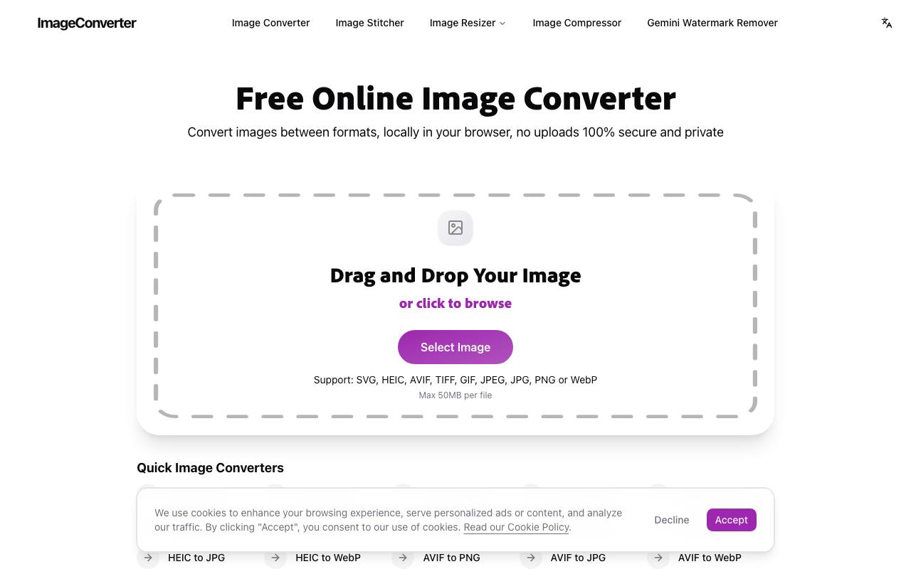 ImageConverter.dev 截图 1