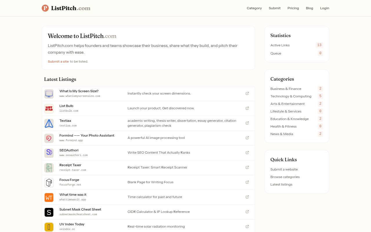 ListPitch 截图 1