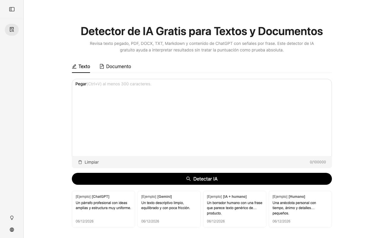 Detector de IA 截图 1