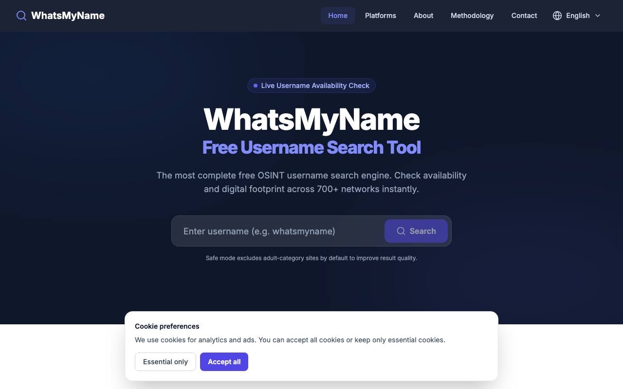 WhatsMyName 截图 1