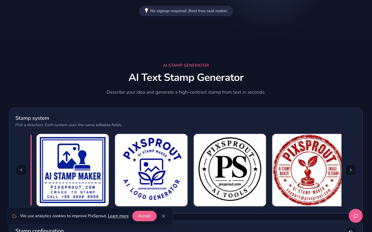 pixsprout.com 截图 2