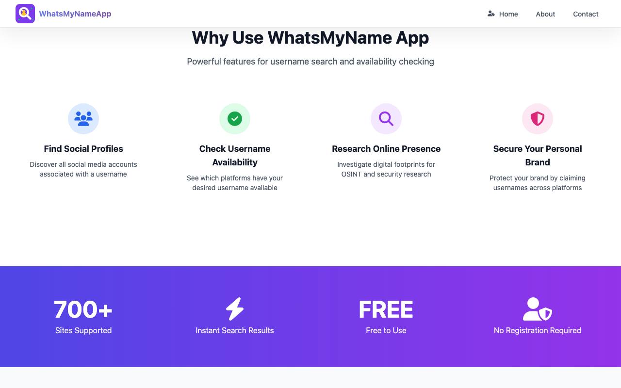 WhatsMyName App 截图 4
