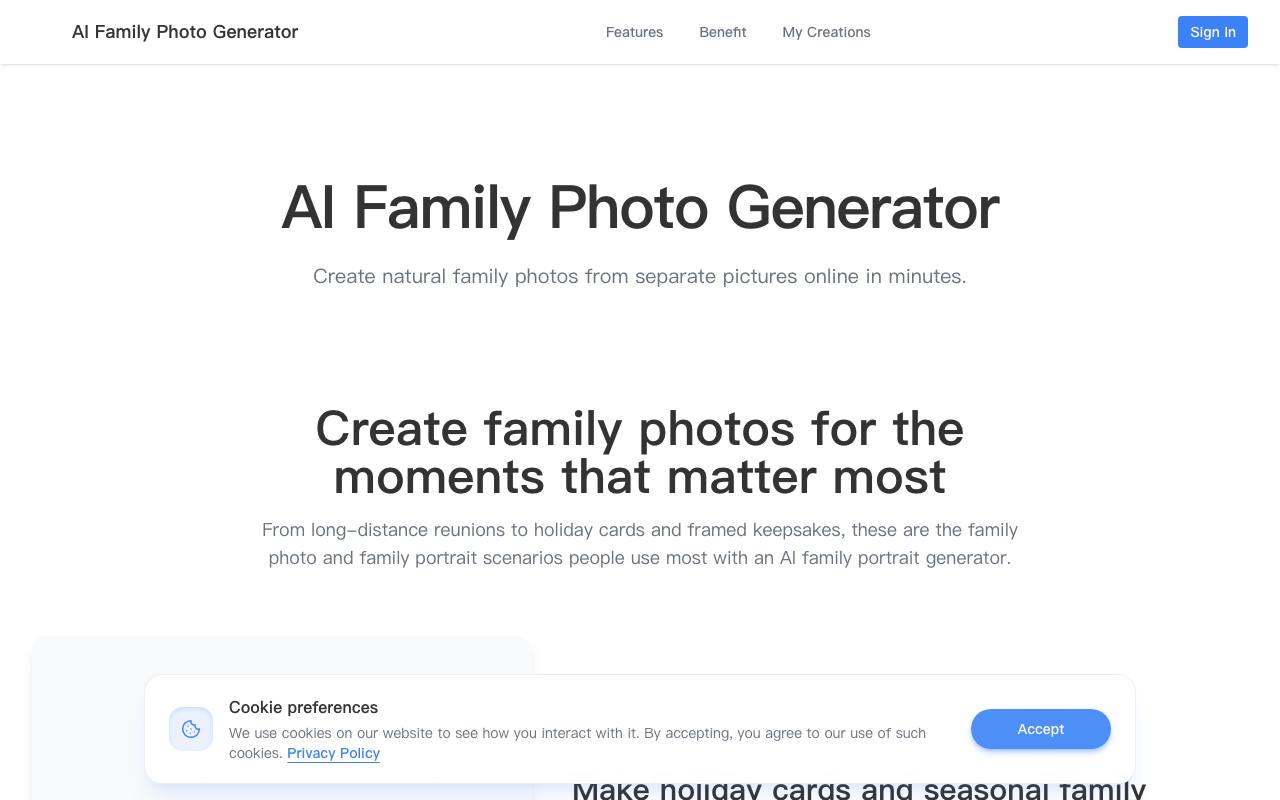 AI Family Photo Generator 截图 1