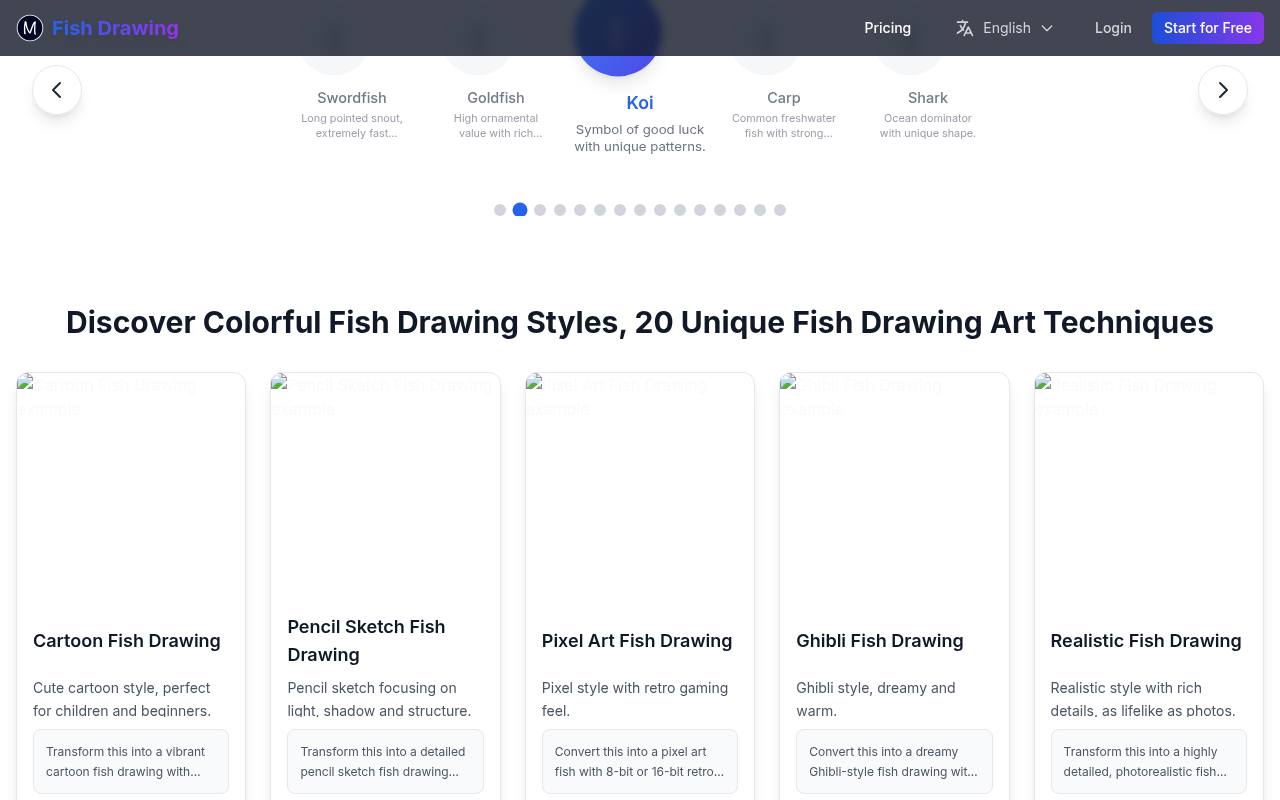 Fish Drawing 鱼类绘画 截图 2