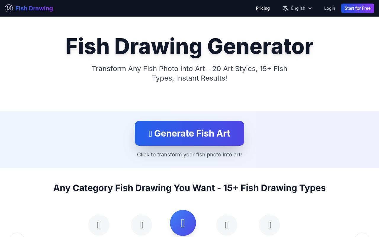 Fish Drawing 鱼类绘画 截图 1