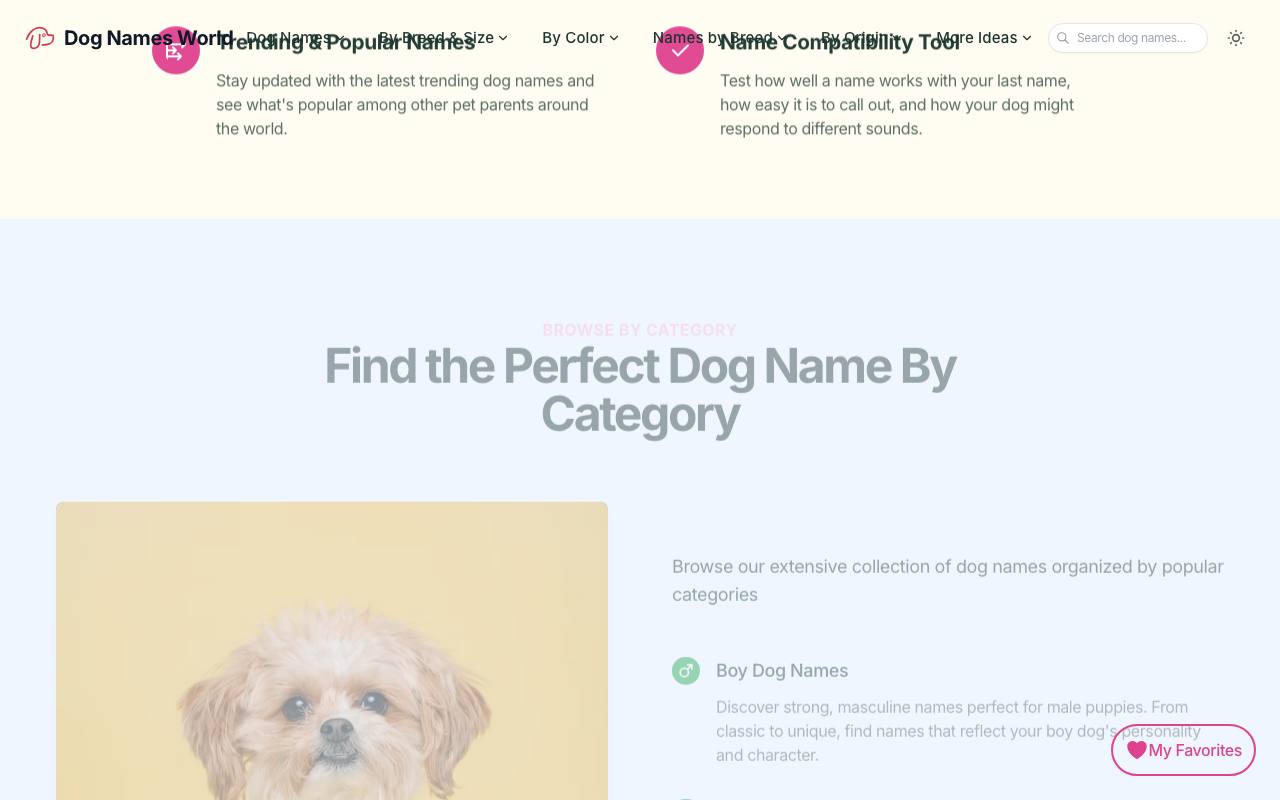 Dog Names World 截图 3