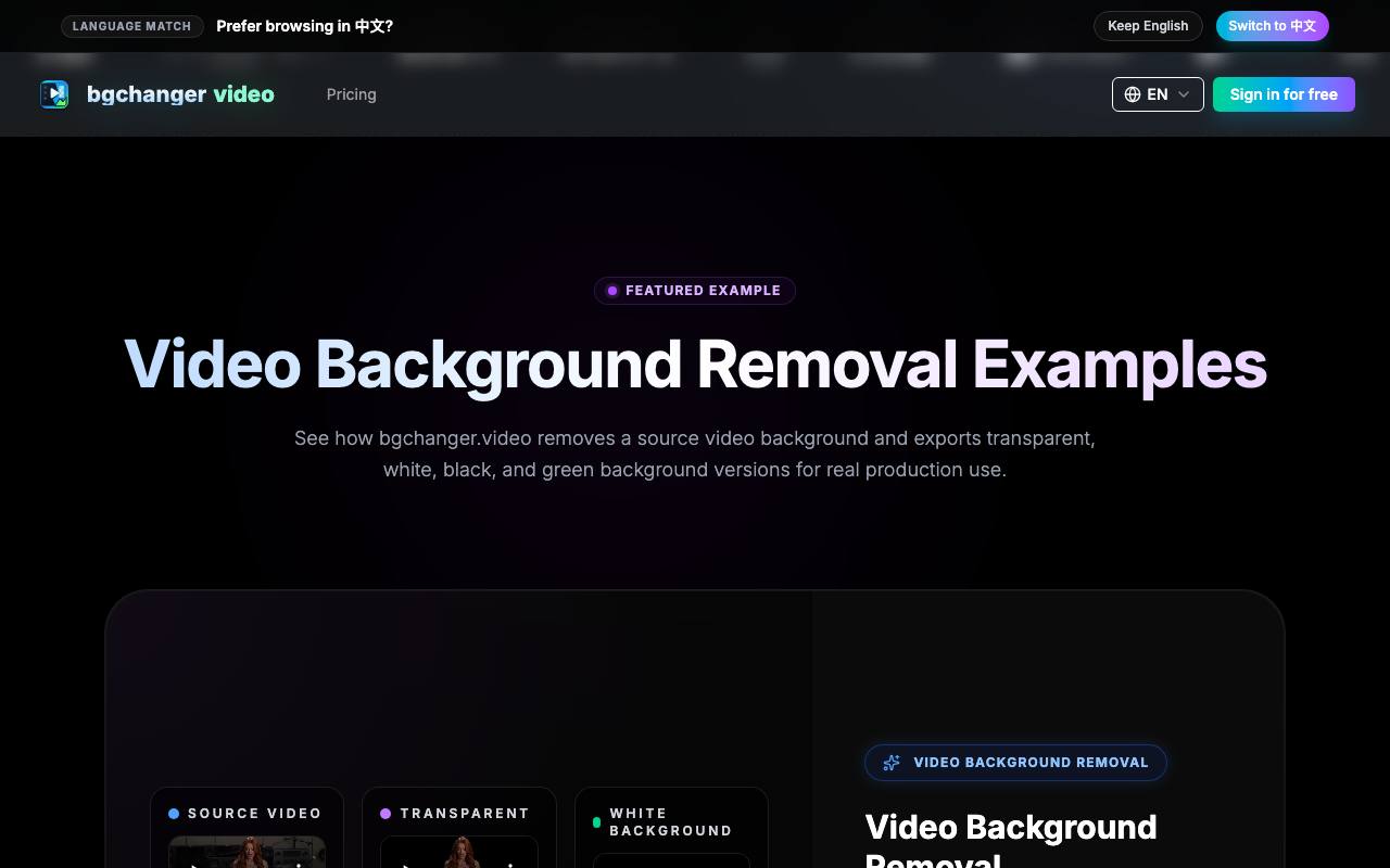 BGChanger - AI 视频背景移除与换脸 截图 3