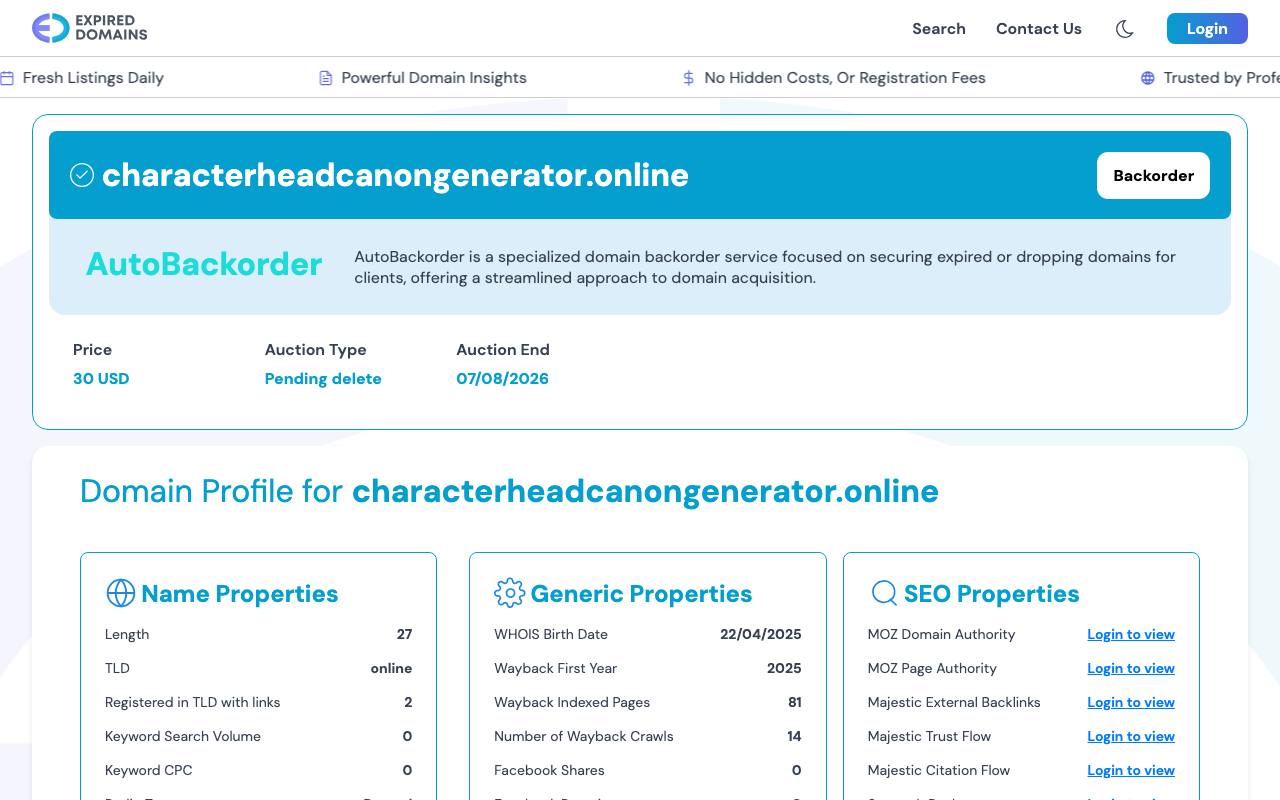 Character Headcanon Generator 截图 1