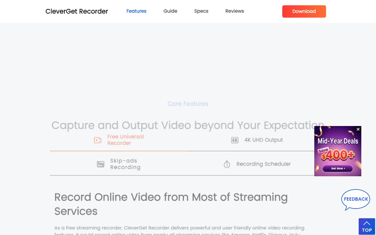 CleverGet Free Recorder 截图 4