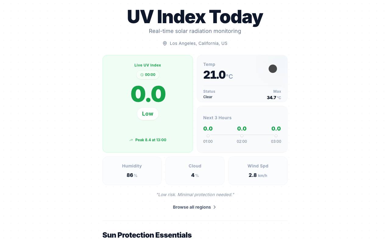 UV Index Today 截图 1