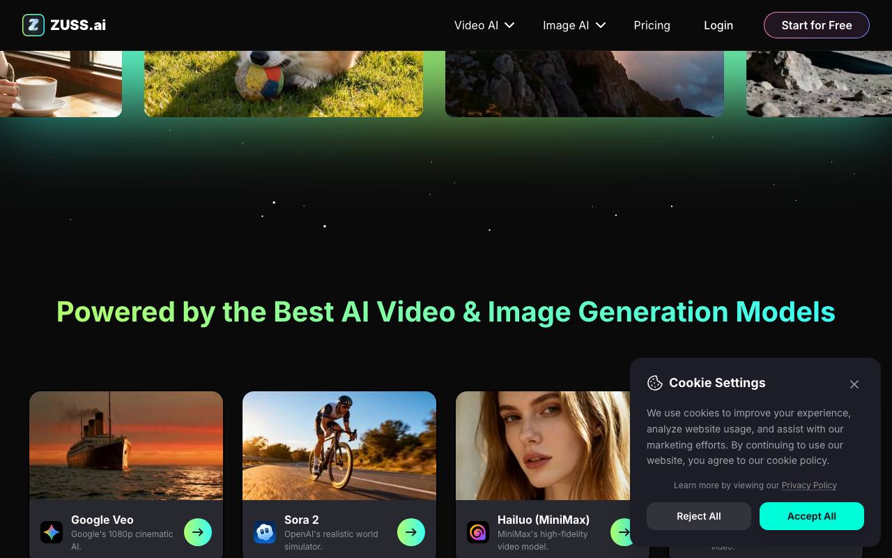 Zuss AI Video Generator 截图 2